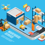 Logistics Isometric Concept